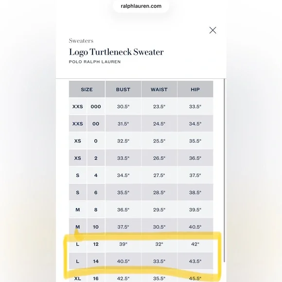 NWT Women’s Polo Ralph Lauren Logo Turtleneck Sweater in hunter navy, size large - Picture 13 of 15